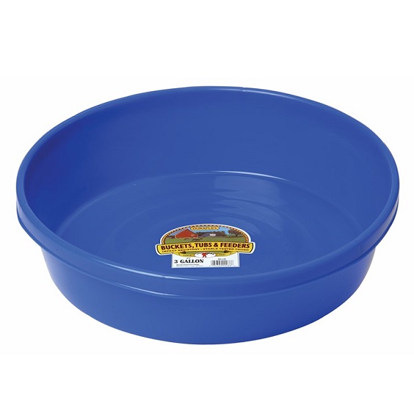 Miller MFG Duraflex Little Giant Plastic Utility Pan - Blue (3 Gallon)