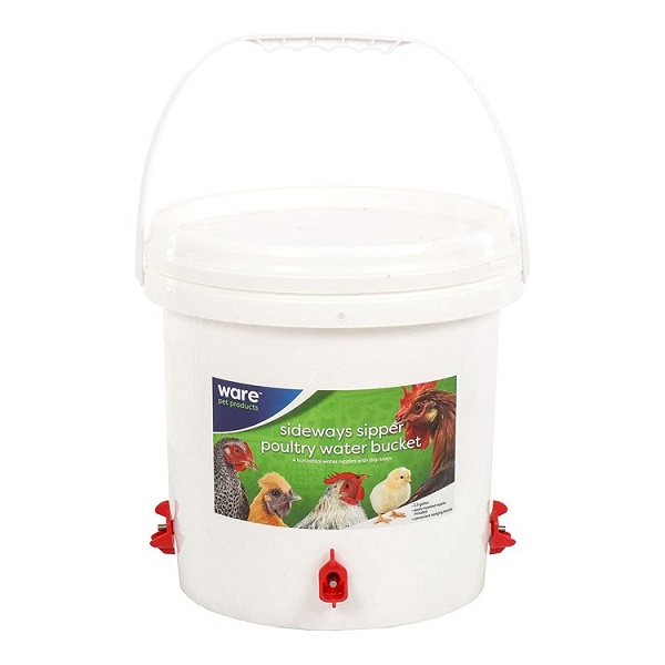 Ware Sideways Sipper Poultry Water Bucket - 2.5 Gallon