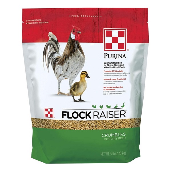 Purina Flock Raiser Crumbles Premium Poultry Feed - 5lb
