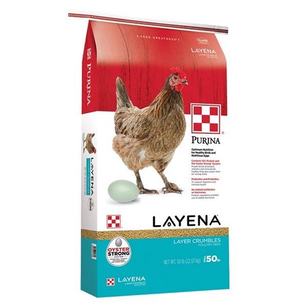 Purina Layena Premium Layer Crumble Poultry Feed - 50lb