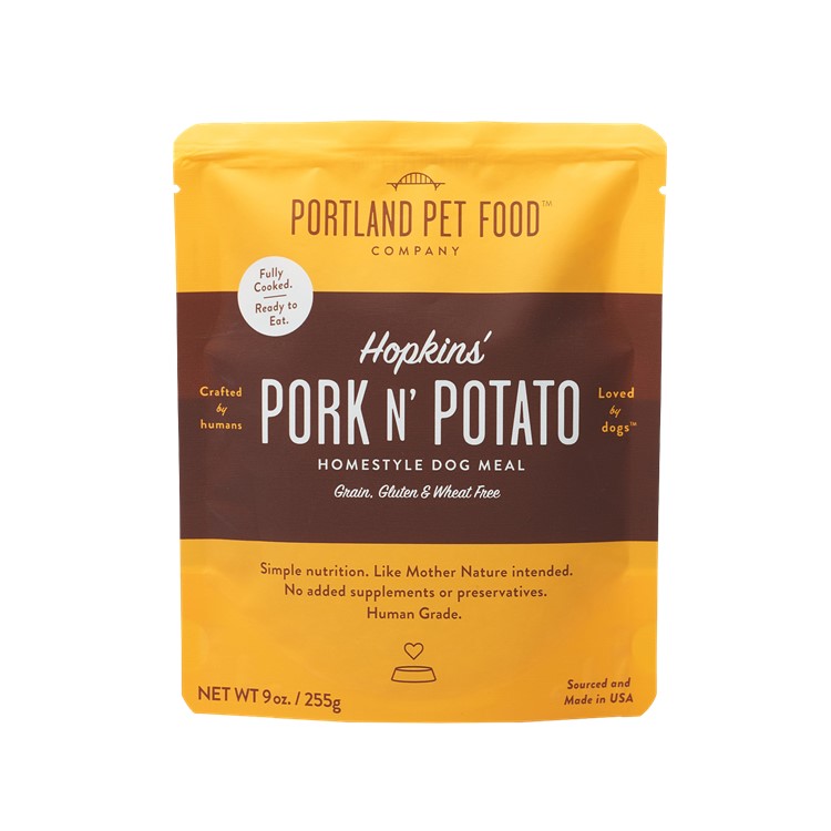 Portland Pet Food Hopkins' Pork N' Potato Pouch Dog Meal - 9oz