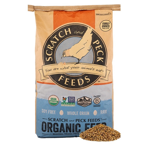Scratch & Peck Naturally Free Organic Grower Poultry Feed - 25lb