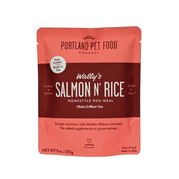 Portland Pet Food Wally's Salmon N' Rice Pouch Dog Meal - 9oz