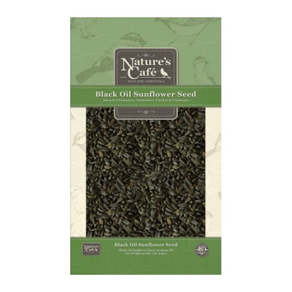 Nature's Cafe Black Oil Sunflower Seed Bird Food - 15lb