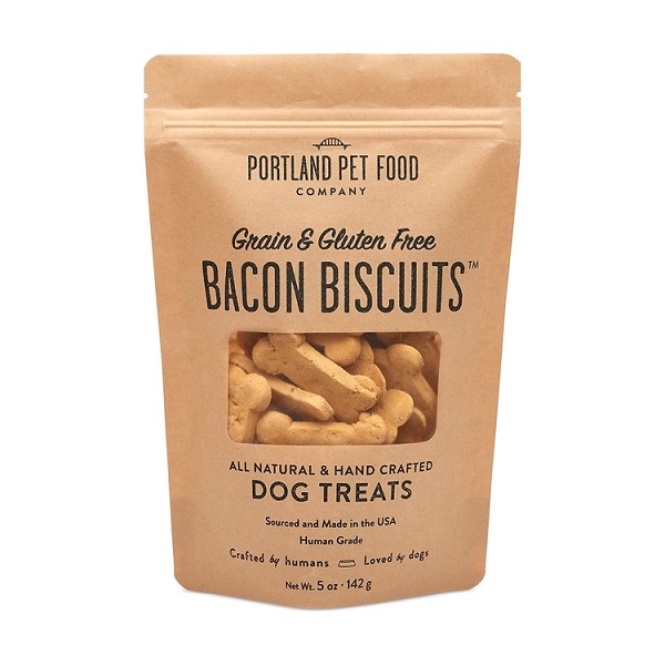 Portland Pet Food Gluten & Grain Free Bacon Biscuit Dog Treats - 5oz
