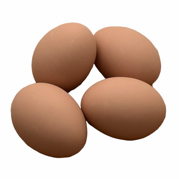 Clay Concepts Ceramic Chicken Eggs - Brown