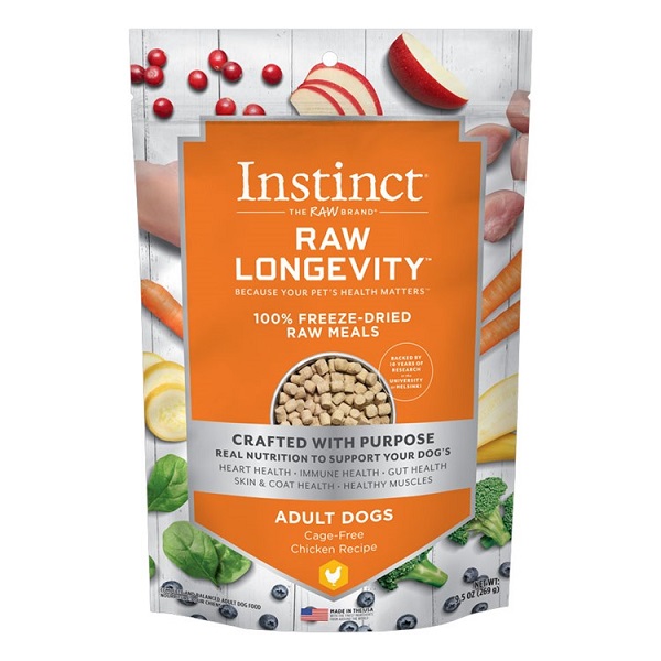 Instinct Raw Longevity Freeze Dried Dog Food - Chicken (9.5oz)
