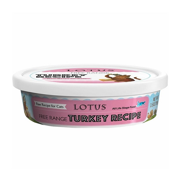 Lotus Free Range Turkey Recipe Raw Cat Food - 3.5oz