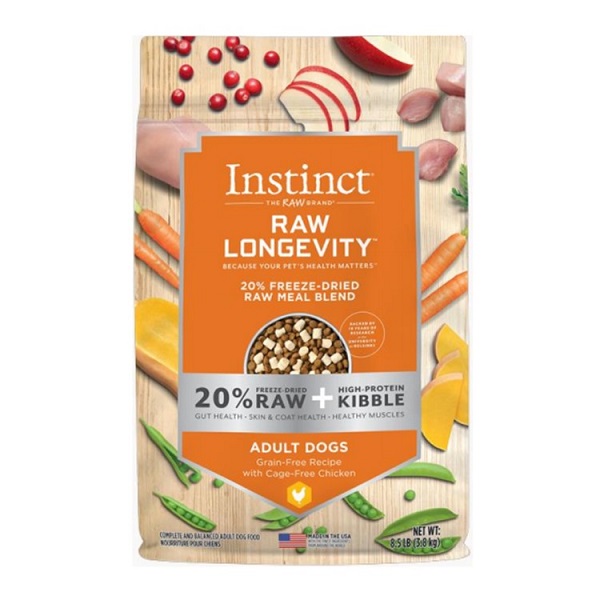 Instinct Raw Longevity Freeze Dried Meal Blend Dog Food - Chicken