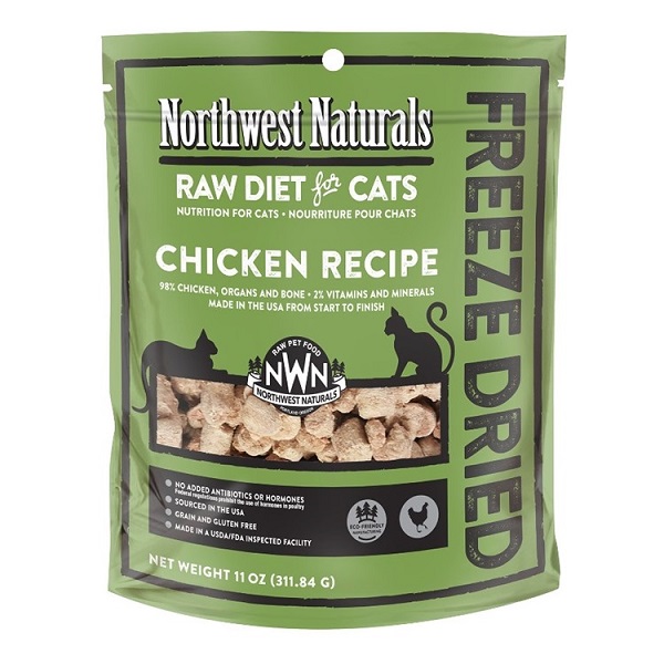 Northwest Naturals Freeze Dried Nibbles Cat Food - Chicken (11oz)