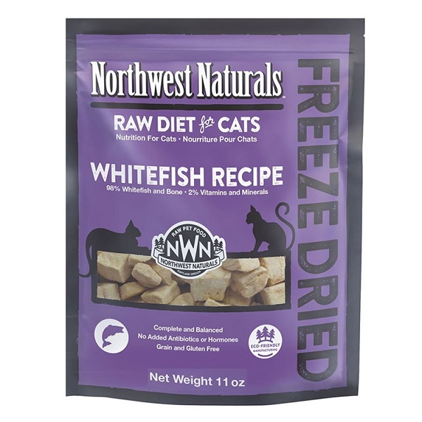 Northwest Naturals Freeze Dried Nibbles Cat Food - Whitefish (11oz)