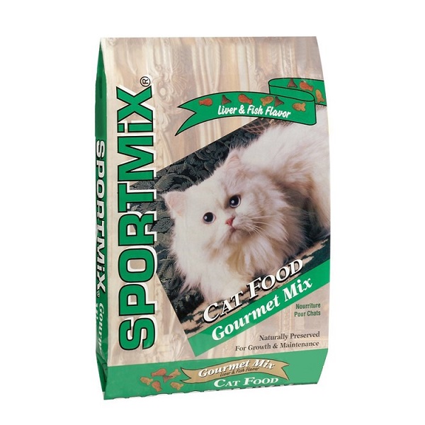 SPORTMiX Gourmet Mix with Chicken, Liver and Fish Flavor Adult Cat Food - 15lb