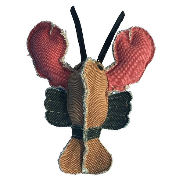 DOGLINE Nature Lobster Animal Squeaky Dog Toy - 10"