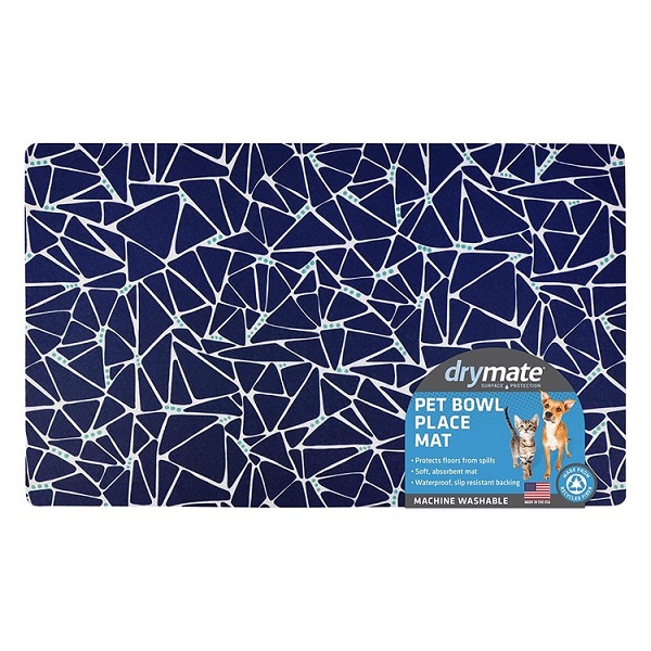 Drymate Pet Bowl Placemat - Surf Blue