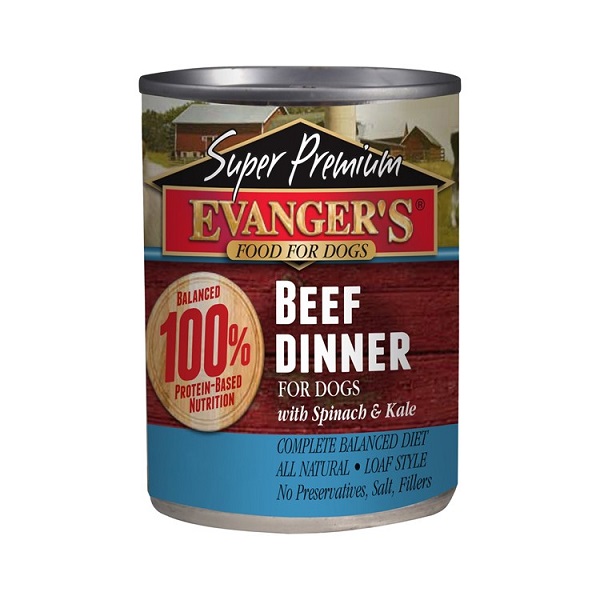 Evanger's Super Premium Grain-Free Beef Dinner Wet Dog Food - 12.8oz