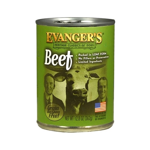 Evanger's Heritage Classics Grain-Free Beef Wet Dog Food - 12.8oz