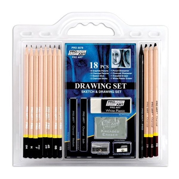Pro Art 18-Piece Sketch & Draw Pencil Set
