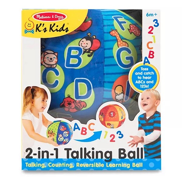 Melissa & Doug K's Kids 2-in-1 Talking Ball