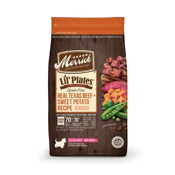 Merrick Lil' Plates Real Beef & Sweet Potato Recipe Grain-Free Small Breed Dog Food - 4lb