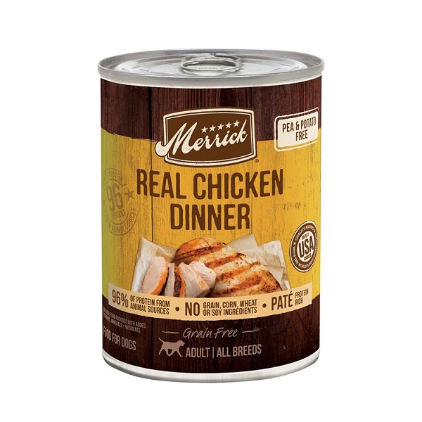 Merrick Real Chicken Dinner Recipe Grain-Free Wet Dog Food - 12.7oz
