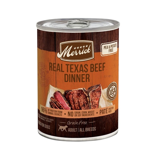 Merrick Real Texas Beef Dinner Recipe Grain-Free Wet Dog Food - 12.7oz