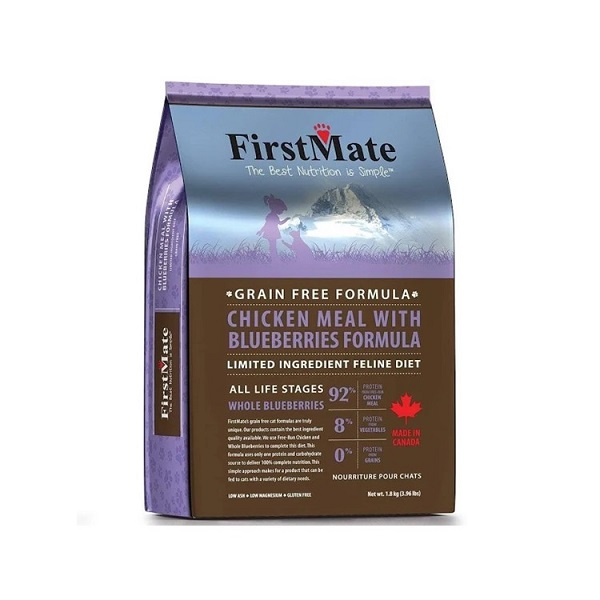 FirstMate Limited Ingredient Diet Chicken Meal with Blueberries Formula Cat Food - 4lb