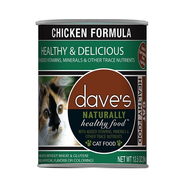 Dave's Naturally Healthy Chicken Formula Wet Cat Food - 12.5oz