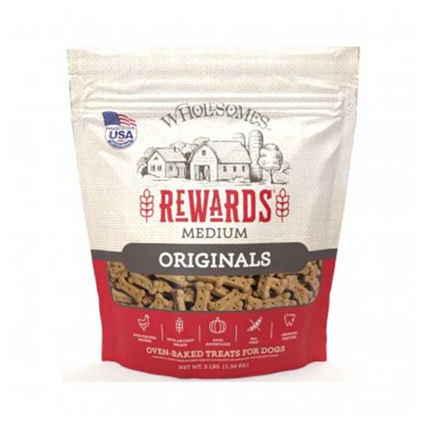 SPORTMiX Wholesomes Medium Golden Biscuit Dog Treats 3lb