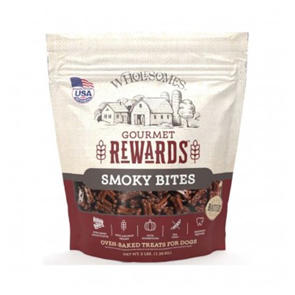 SPORTMiX Wholesomes Smoky Bites Bacon Flavor Dog Treats 3lb