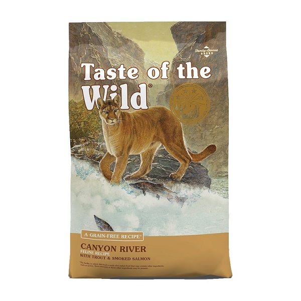 Taste of the Wild Canyon River Feline Recipe w/Trout & Smoked Salmon Grain-Free Dry Cat Food - 14lb