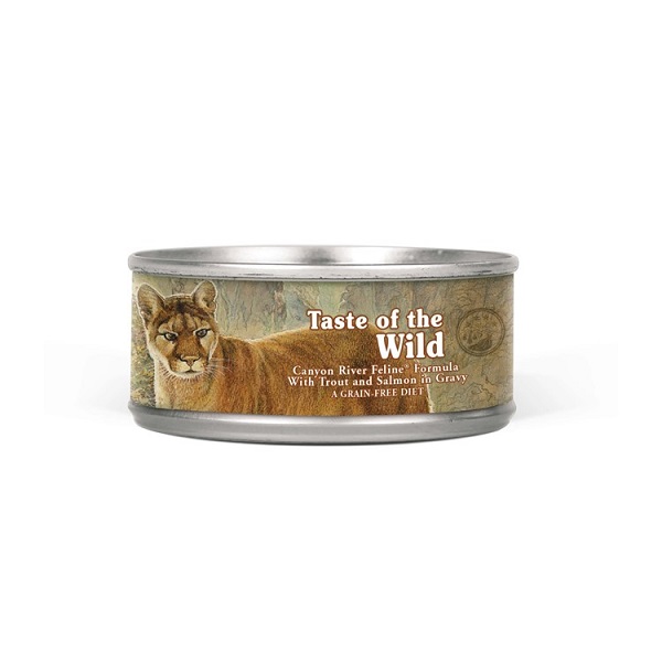 Taste of the Wild Canyon River Feline Recipe w/Trout & Smoked Salmon Grain-Free Wet Cat Food - 3oz