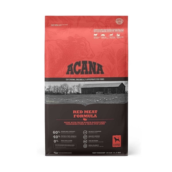 ACANA Heritage Red Meat Formula Grain-Free Dog Food - 25lb