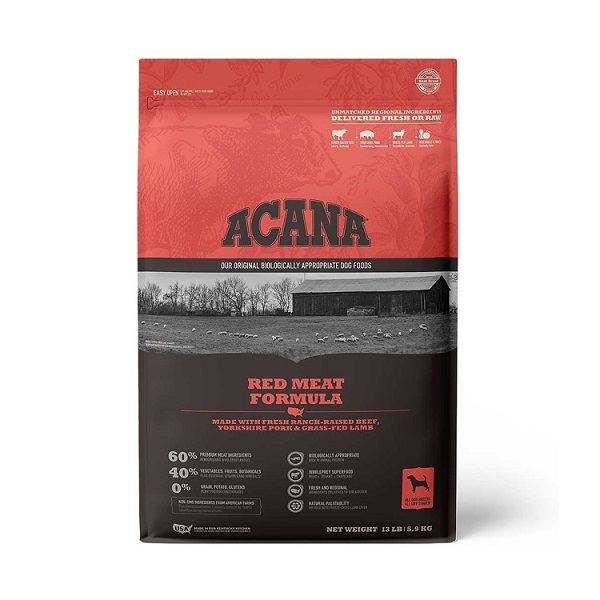 ACANA Heritage Red Meat Formula Grain-Free Dog Food - 13lb