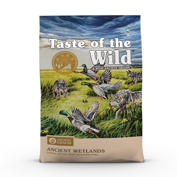 Taste of the Wild Ancient Wetlands Caninie Recipe w/Roasted Fowl Grain-Free Dry Dog Food - 28lb