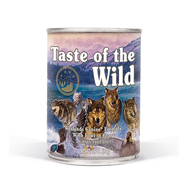 Taste of the Wild Wetlands Canine Recipe w/Roasted Fowl Grain-Free Wet Dog Food - 13.2oz