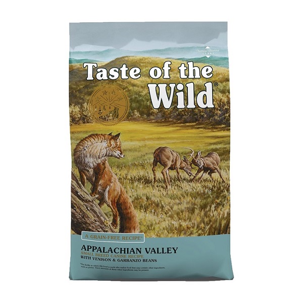 Taste of the Wild Appalachian Valley Small Breed Canine Breed Venison & Garbanzo Dry Dog Food - 14lb