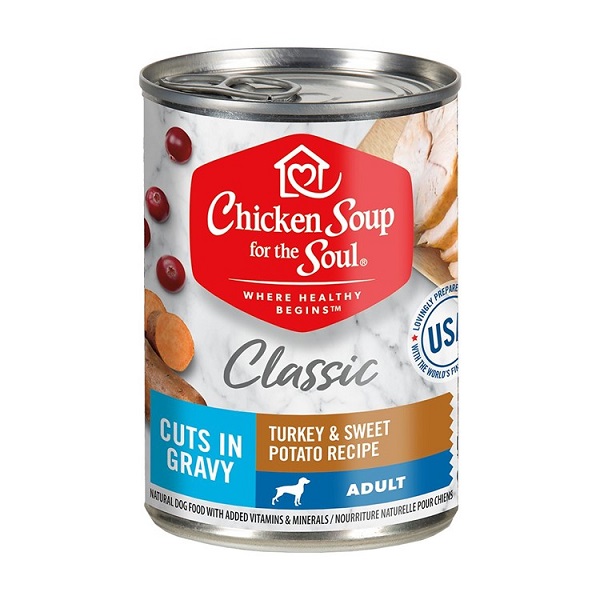 Chicken Soup Classic Cuts in Gravy Turkey & Sweet Potato Recipe Wet Dog Food - 13oz