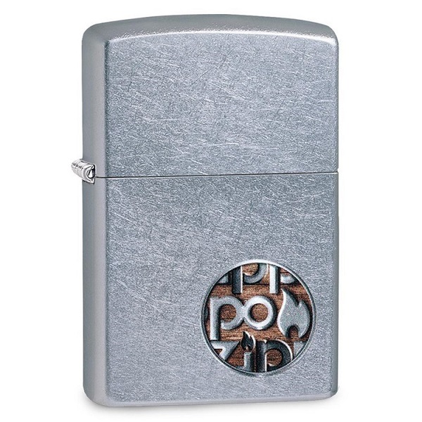 Zippo Button Logo Design Lighter