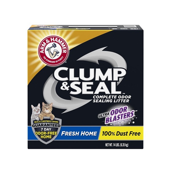 Arm & Hammer Clump & Seal Fresh Home Scented Clumping Clay Cat Litter - 14lb
