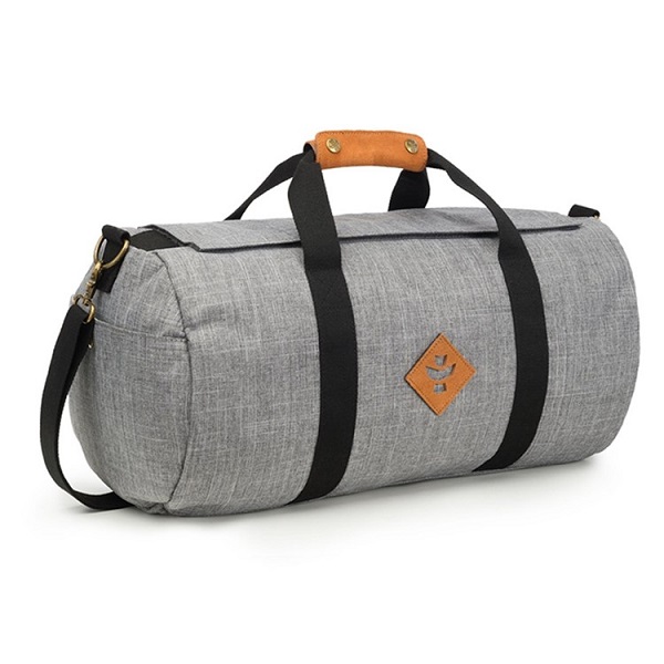 Revelry The Overnighter Smell Proof Small Duffle - Crosshatch Grey