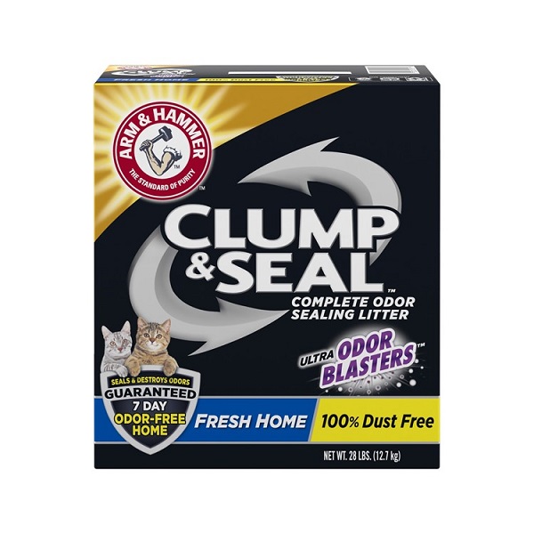 Arm & Hammer Clump & Seal Fresh Home Scented Clumping Clay Cat Litter - 28lb