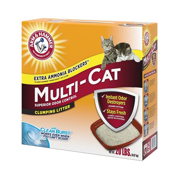 Arm & Hammer Multi-Cat Strength Clean Burst Clumping Cat Litter - 20lb