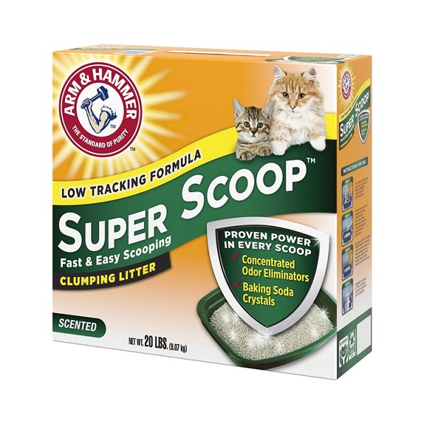 Arm & Hammer Super Scoop Fresh Clean Scented Clumping Cat Litter - 20lb