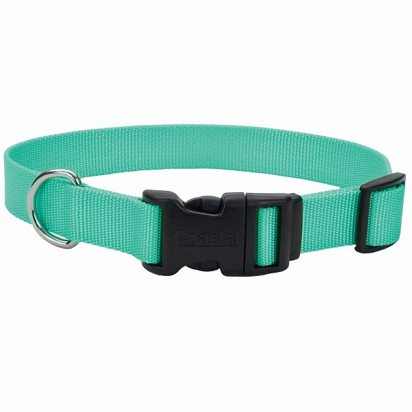 Coastal Pet Products Tuff Collar 1" Adjustable Dog Collar w/Plastic Buckle (14"-20") - Teal