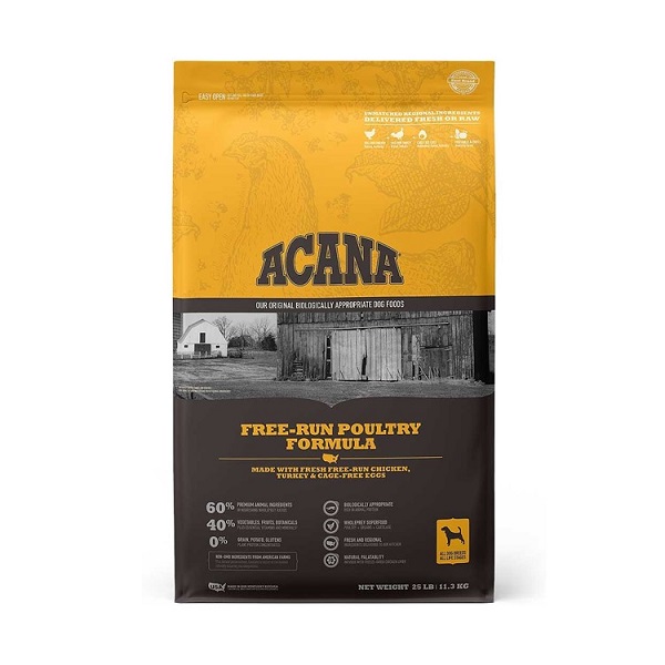ACANA Free-Run Poultry Recipe Dog Food - 25lb