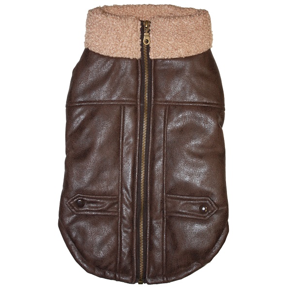 Ethical Pet Dogs' Bomber Jacket - Brown