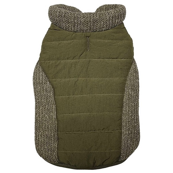 Ethical Pet Dogs' Puffer Coat - Olive
