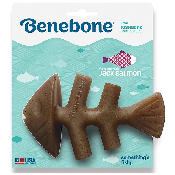 Benebone Fishbone Dog Chew Toy - Small