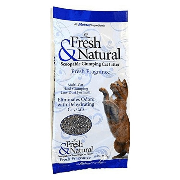 Fresh & Natural Fresh Fragrance Scoopable Clumping Cat Litter - 20lb
