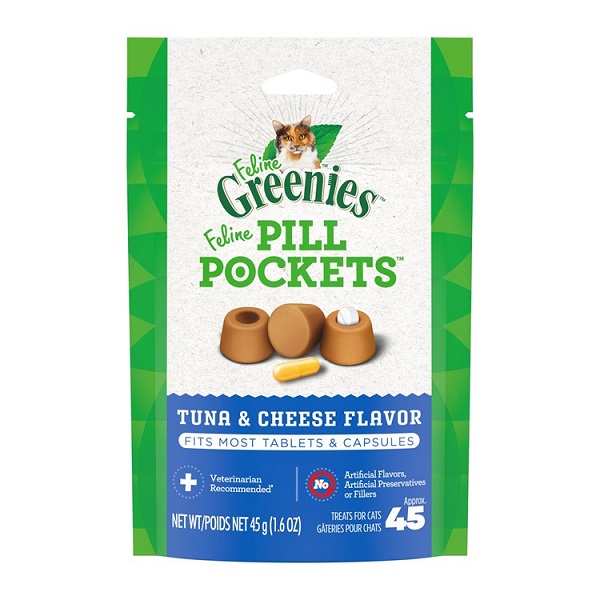 Greenies Pill Pockets Feline Tuna & Cheese Flavor Cat Treats - 1.6oz